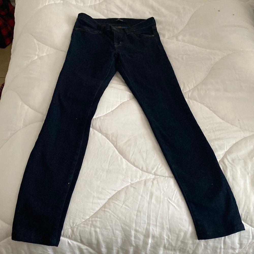 J brand dark denim stretchy jeans - Picture 1 of 3